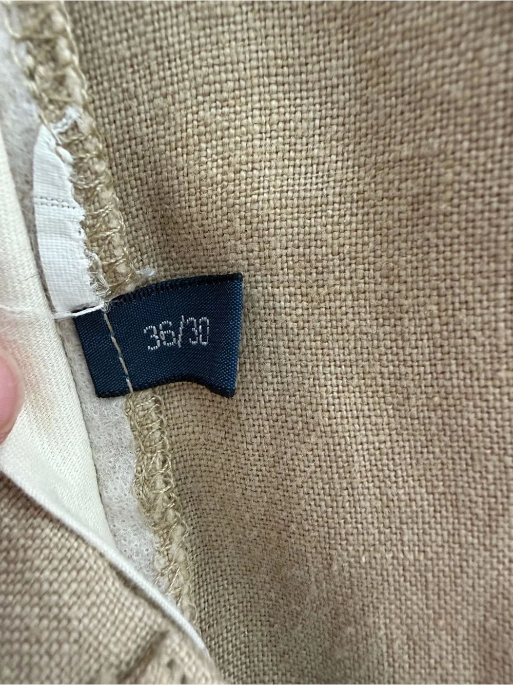 EUC Vintage Polo Ralph Lauren Men's Casual Pleated 100% Linen Pants-Tan 36 X 30